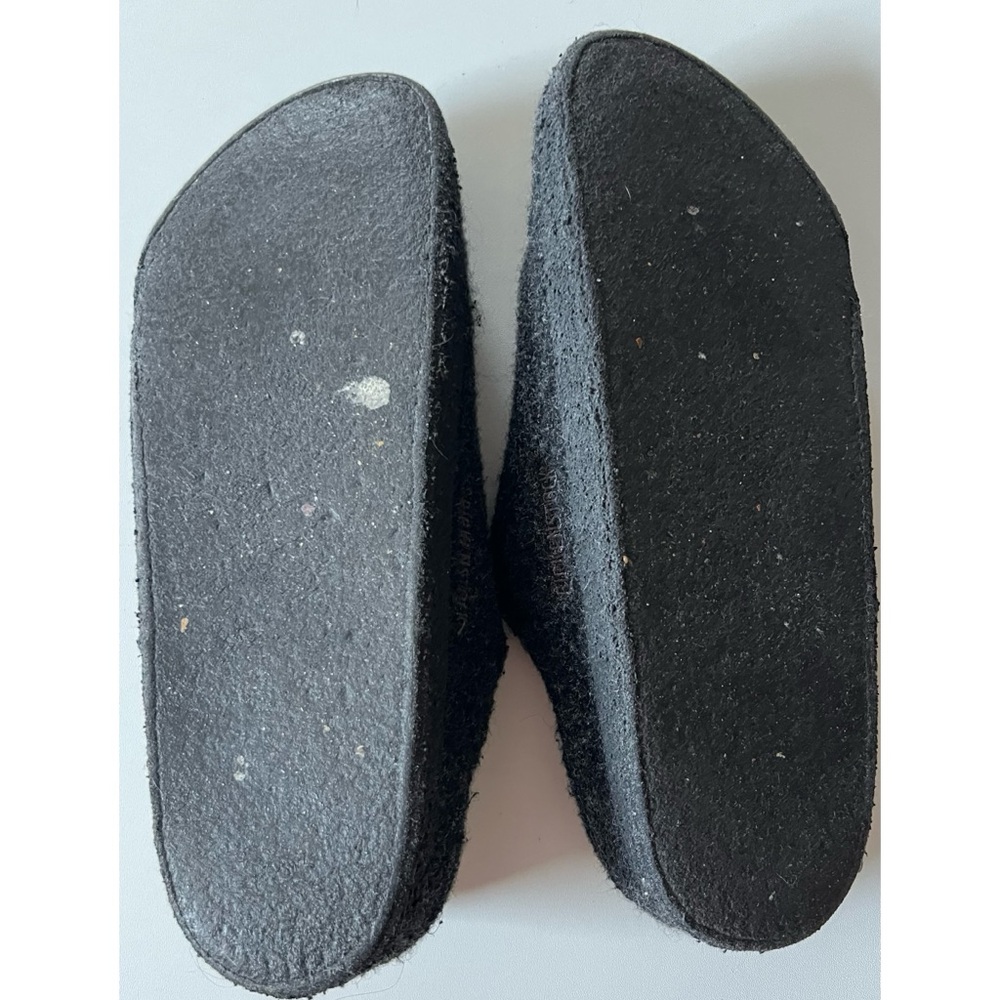 Birkenstock Zermatt Wool Charcoal Gray Mules Slippers 40 - Picture 11 of 12